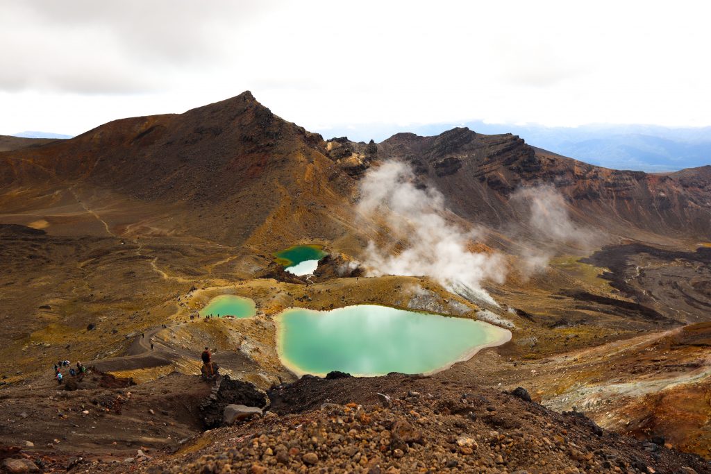 Emerald Lakes im Tongariro National Park