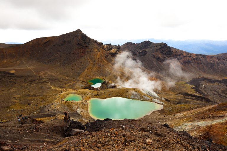Emerald Lakes im Tongariro National Park